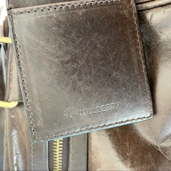 Mulberry brown leather shoulder bag - Picture 9 of 14